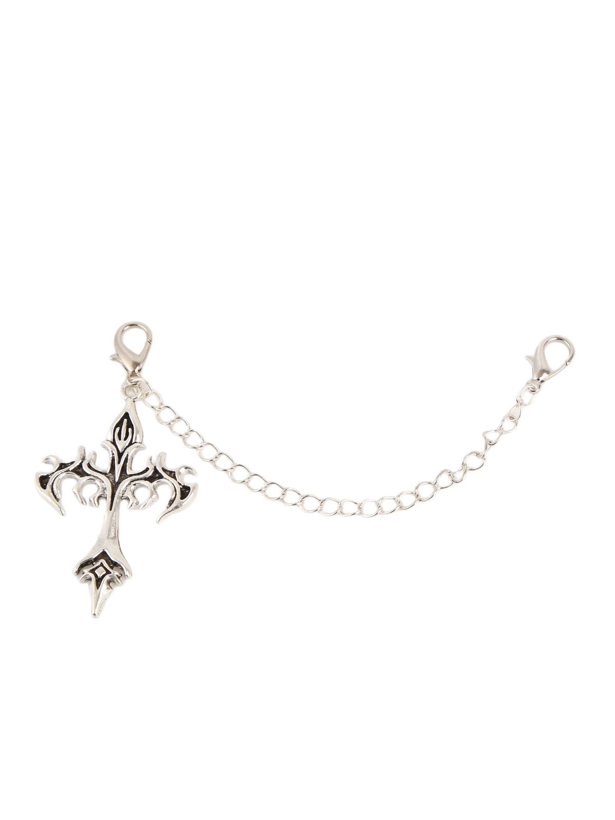 Grunge Punk Gothic Personalized Flame Cross Hip-Hop Charm Shoe Accessories DIY, Halloween_vogvips.com