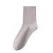 Everyday Socks Cotton Spring And Autumn Pure Cotton Men's Socks Mid Tube Cotton Socks Business Deodorant Sweat Absorbent Antibacterial Solid Color_vogvips.com
