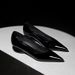 Fashion Simple Pointed Toe Shallow Mouth Patent Leather Glossy Low Single For Women OL Elegant Irregular Heel_vogvips.com