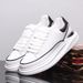 Men's Shoes White Sneakers Genuine Leather Platform Shoes With Hidden Wedge Heels Trendy Dad Shoes For Couples_vogvips.com