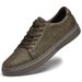 Men's Shoes Board Shoes Men's Cowhide Hollow Breathable Trendy Lace-up Retro Men's Casual Shoes_vogvips.com