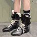 MTX 2025 New Niche Boxing Suede Lace-up Ankle Flat Height-increasing German Training Boots_vogvips.com