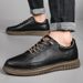 Cowhide Men's Shoes Men's Casual Leather Shoes Genuine Leather Men's One-pedal Shoes Men's Soft Leather Board Shoes Tide_vogvips.com