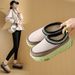 Fleece Half Tray Female Students Warm Casual Shoes Thick Sole Height Increase D_vogvips.com
