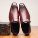 Men's Monk Business Square Formal Casual Shoes Low-top Polished Leather Buckle Slip-on Large Size Flat Toe_vogvips.com