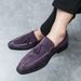 New Fashion Genuine Leather Tassel Business Casual Loafer Shoes For Men Black Business Formal Leather Shoes For Daily Office Casual Men's Shoes For Dr_vogvips.com