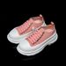 This Trendy Pink Thick-soled Canvas Shoe Is Made Of Canvas Fabric And Can Be Worn All Year Round, Suitable For Both Men And Women_vogvips.com