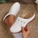 2025 Foreign Trade Summer New Women's Closed-Toe Thick-Soled Slippers Cross-Border Large Size Round-Toe Backless Casual_vogvips.com