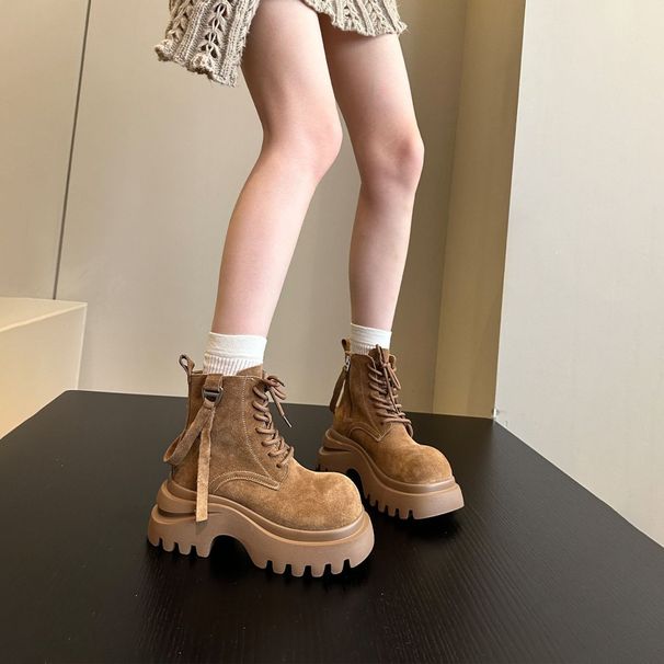 Martin For Women, Single 2025 Autumn And Winter New Style, Thick Sole, Super Stylish, Petite Short Boots, Workwear_vogvips.com