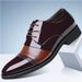 TerraStride Genuine Soft Casual Business Formal Leather Flat Glossy Men's Pointed Toe Hidden Height Increase Large Size Shoes Summer_vogvips.com