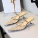 French Mesh Lace Pointed Head Thin Heel Bag Head Half Slippers Women's Outer Wear Hollow Word With Slippers_vogvips.com
