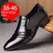 Leather Shoes Men's Summer Breathable Men's Shoes Korean-style All-match Trendy Men's Casual Shoes British Business Dress Height-increasing Shoes_vogvips.com