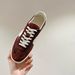 Genuine Leather Version~Women's Autumn New Thick-Soled White With Mesh Panels, Round Toe, Lace-Up, Casual And Versatile_vogvips.com