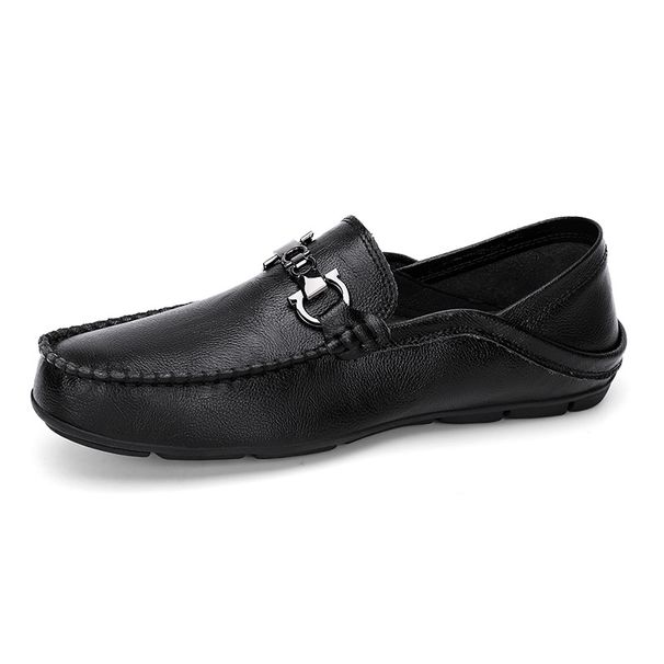 Men' Genuine Leather Loafer Fahion Veratile Cowhide Slip-On Buine Caual Breathable Surface Soft Sole Trendy_vogvips.com