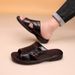 Four Season Middle-aged Elderly Dad Men's Oil Slippers For Outdoor Wear, Thick Wear-resistant, Anti Slip, Soft Soled,_vogvips.com
