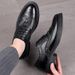 Euro Step Brogue Top Layer Cowhide Business Formal British Carved Men's Leather Lace-up Breathable Trendy Oxford Shoes_vogvips.com