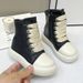 Trendy High-Top Sneakers For Kids – Unisex PU Upper With Rubber Sole, Side Zipper Design, School & Casual Wear (Black/Pink/Angora Red/Laser Silver)_vogvips.com