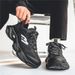 Men's 2025 New Spring Versatile Casual Running Sports Men's Thick Soled Height Increasing Dad Shoes_vogvips.com