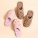 High End Autumn And Winter Pleated Cotton Slippers With PU Waterproof And Anti Slip Leather Surface, Suitable For Couples, Home And Indoor,_vogvips.com