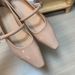 2025 New Shoe Square Head Casual Versatile French Fairy With Skirt Strap Women's Single Shoes_vogvips.com