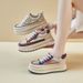 Little White Shoes Female Students Thick-soled Heightening Shoes Mesh Breathable Casual Street Shooting Shoes_vogvips.com