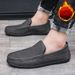 SHLIANG Winter Men Casual Shoes Plush Warm Loafers Suede Brand Male Driving Shoes Light Comfort Slip-on Mens Lazy Shoes X0022_vogvips.com