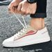 Men's Shoes First Layer Men's Board Shoes Low-top Lace-up Casual Shoes Men's Large Size_vogvips.com