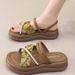 National Style Slippers Women's Thick-soled Non-slip Outer Wear Sandals With Soft Soles And Skirts, And Two Roman Sandals._vogvips.com