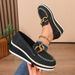 SHLIANG Women Flat Platform Loafers Ladies Elegant Leather Moccasins Shoes Woman Slip On Moccasin Women's Casual Shoes X0077_vogvips.com