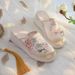 Thick Sole With Sloping Heels, Fashionable Bun Half Support Fabric, Mesh Embroidered Shoes, Sandals, And Slippers For_vogvips.com