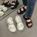 Sandals 2024 New Summer Fashion Velcro Thick Soles 100 Match Network Red Shoe Trend Generation_vogvips.com