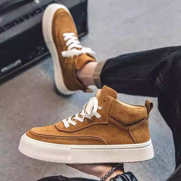 Large Size Men's Shoes Autumn Extra Wide Sports 45 Genuine Leather 46 Casual 47 High Top Sneakers 48 Fleece Lined Martin_vogvips.com