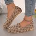 2025 Spring/Summer New Casual Flat Bottom Bean Round Toe Shallow Mouth Single Large Size Women's Shoes_vogvips.com