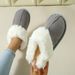 Winter Furry Men Couples Indoor And Outdoor Warm Plush Cotton Slippers For Women_vogvips.com
