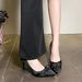 Popular Pointed-toe Elegant Stiletto High-heeled Shoes, French Fashion Bow, Suitable For Pairing With Skirts, New Summer_vogvips.com