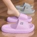 Summer Fashion Shoes Comfortable Slippers For Men Home Flat Sandals Flip Flops Couples Bathroom Indoor Slides_vogvips.com
