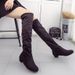 Plus Size Winter New High Tube Extra Over-the-Knee Flat Women Spring Autumn Long Boots_vogvips.com