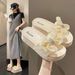 2025 Outdoor Wear Sandals Summer High-End Bowknot Fashion Versatile Platform Heel One-Strap Thick-Soled Slippers For_vogvips.com