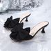 European American Style Women's Plus Size Slippers Bow Knot Casual Open Toe Flat Sandals Summer Fashion_vogvips.com