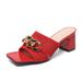 Fashionabl High-hld Summr Chain Sandals, Chunky Hl Squar-tod Fly-knit Shos, Womn's Europan And Amrican_vogvips.com