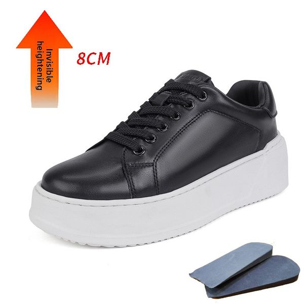 Height Increase Thick-soled White Shoes Women's Shoes Board Shoes Inner Height Increase Casual Shoes Muffin Bottom_vogvips.com