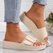 Summer Women Slippers Lightweight Buckle Thick Sole Slip-On Platform Sandals Ladys Soft EVA Outdoor Beach Shoes_vogvips.com