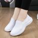 New Large Spring And Autumn Flying Weaving Lefu Cover Low Top Shallow Mouth Casual Sports One Step Single Shoe D22_vogvips.com
