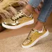 DJSUNNYMIX Women Trendy Thick Sole Board Shoes Women's Walking Footwear Casual Sneakers_vogvips.com