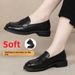 Foreign Trade Hot-Selling British Style Women's Leather Shoes 2026 New Spring And Autumn Flat Slip-On Loafers_vogvips.com