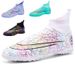 Youth Soccer Cleats – High Top Turf Shoes With Sock Collar (Indoor/Outdoor & Multi-Surface)_vogvips.com