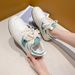 Little White Fahionable Caual Port Board Lace Up New Low Top Big Toe Hoe, Tudent Korean Verion Women'_vogvips.com