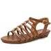 Women's Fashion Wedge Sandals 2026 Summer New Style Thin Strap Roman Shoes To Match Skirts 40-42 Large Size 588-61_vogvips.com