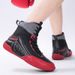 Wrestling Shoes Men's Mid Cut Professional Boxing Shoes Non Slip Wear Resistant Fighting Shoes Fighting Special Training Shoes Muay Thai Sanda Shoes_vogvips.com