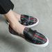 Fashion New Mens Stripe Suede Leather Designer Shoes Plaid Fashion Casual Flat Bottom Sneakers Luxury Brand Shoes Men Loafers Shoes Male_vogvips.com